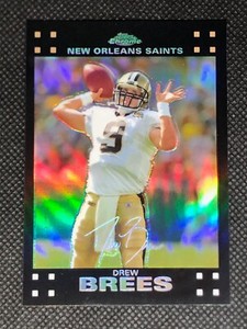 Drew Brees 2007 Topps Chrome Refractor SP #TC116 New Orleans Saints