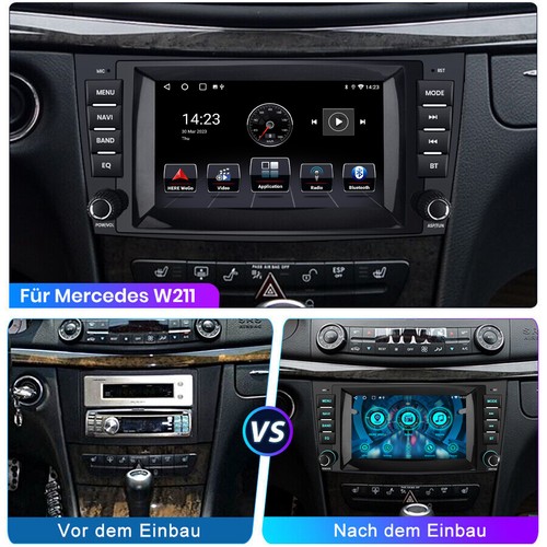 DAB+ Carplay Android 12 Autoradio GPS Navi Für Mercedes Benz E-Klasse W211 W219 - Bild 7 von 22