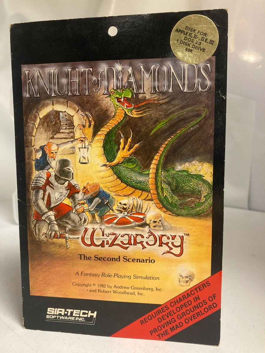 Wizardry Second Scenario Knight Of Diamonds Apple II Game