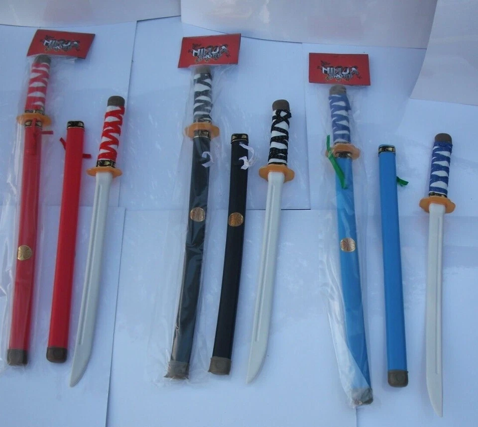 Ninja Sword Kids Katana Scabbard Reusable Toy Halloween Samurai Fancy Dress Prty