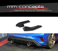 CUP Diffusor Seiten AnsäTze Schwarz FüR Ford Focus MK4 ST Line HeckschüRze V2
