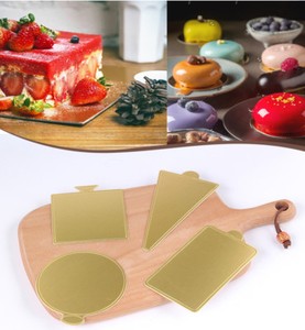 disposable golden foil cake boards base paper plates bulk wedding