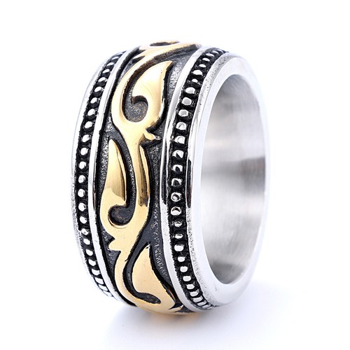 Vintage Totem Mens Ring Stainless Steel Ring for Men Gothic Hip Hop Jewelry - Picture 6 of 7