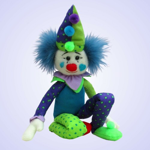 Casper Clown sewing pattern makes a soft toy doll standing 16" tall. - Picture 7 of 8