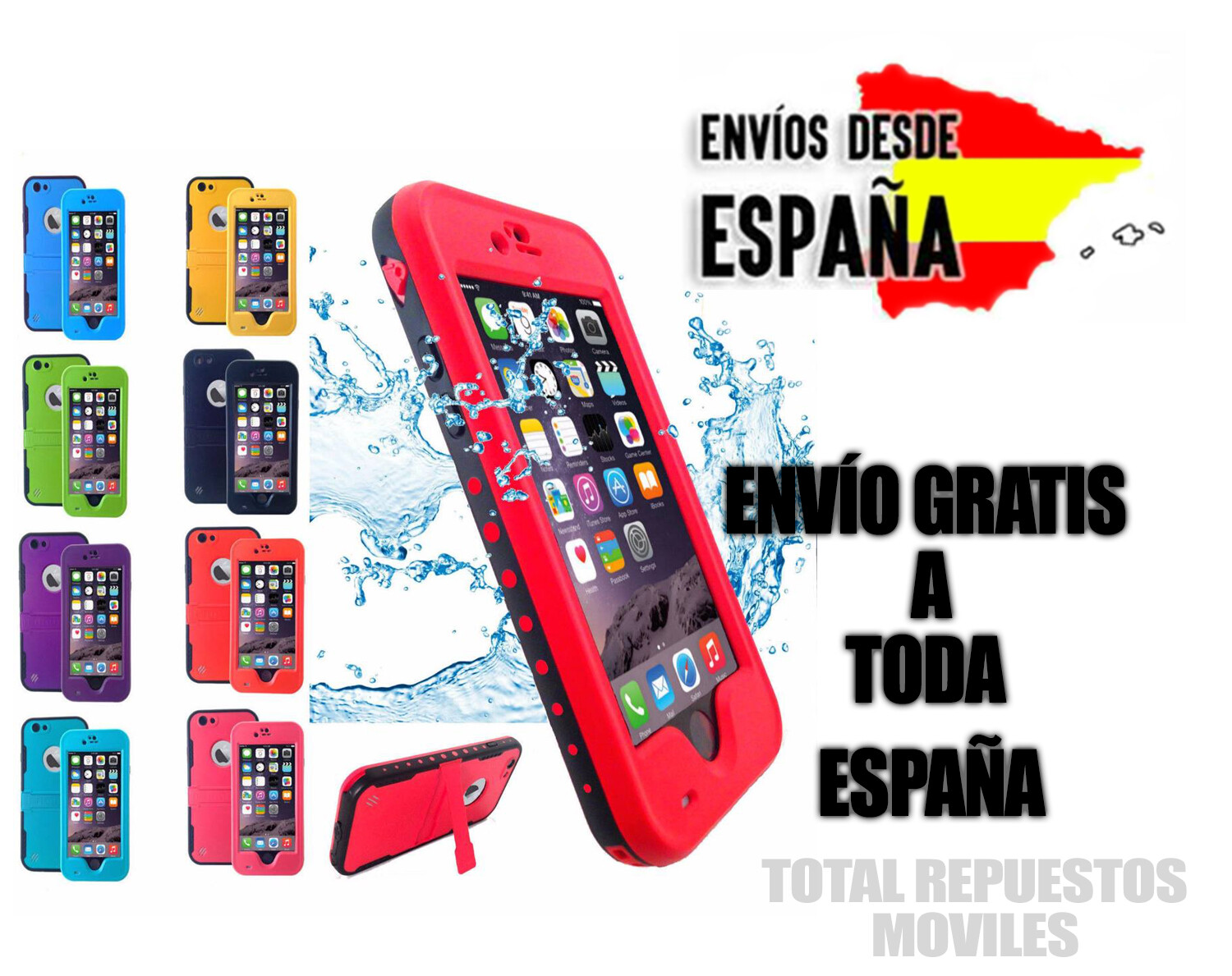 FUNDA ACUATICA SUMERGIBLE RESISTENTE AL AGUA PARA iPhone iPhone 6S | eBay
