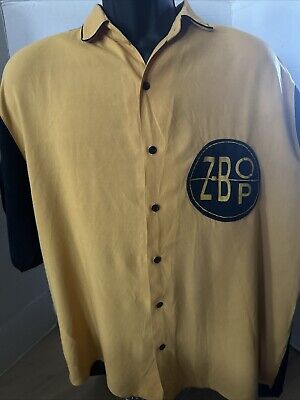 RARE Z Bop Rayon Shirt Color Block Sewn Patch Boyz N The RARE Z Bop Rayon Shirt Color Block Sewn Patch Boyz N The