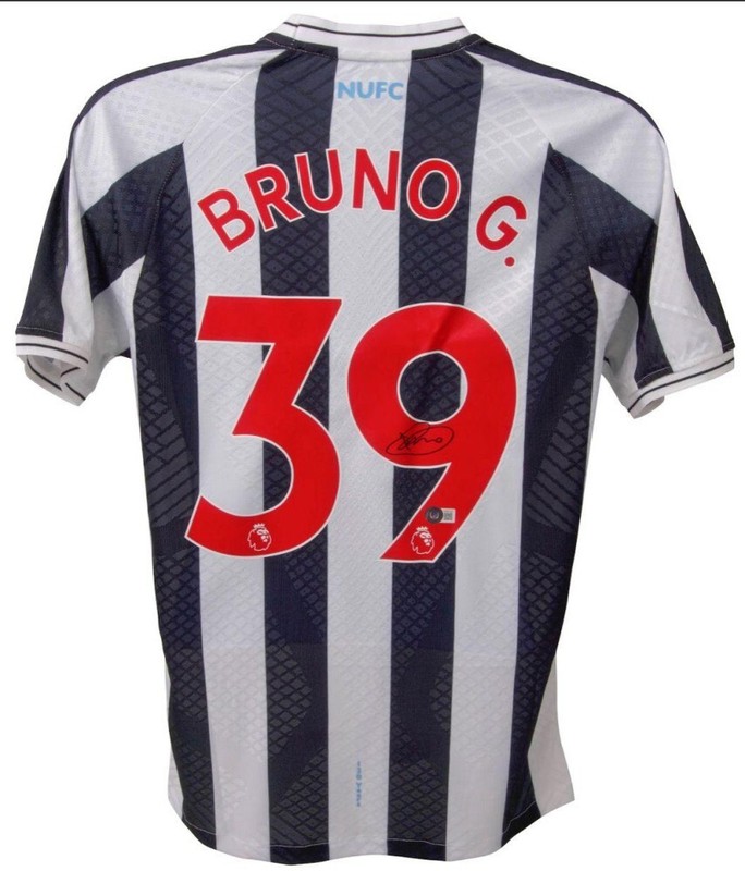 Bruno G. Signed Newcastle United Jersey (Beckett) Bruno Guimaraes / Mid Fielder