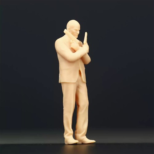 1:64 1:43 Male Gunman Killer Miniature Figure Model For Cars Vehicles - Picture 3 of 11