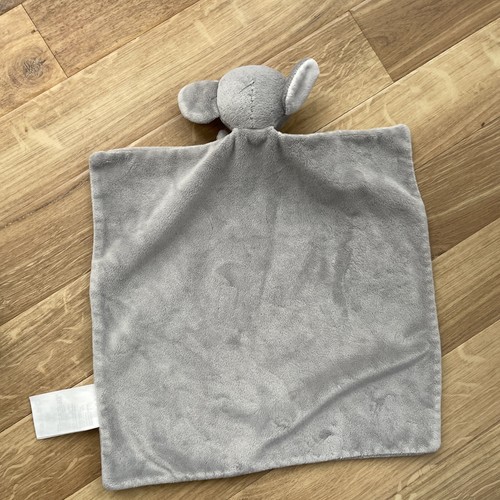 H&M Grey elephant Baby comforter Soft plush comfort toy vgc blanket blankie - Picture 5 of 7