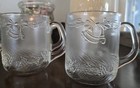 Vtg Duralex Versaille Frosted  Christmas Mugs - Bell/Ornament Design - Set Of 4 — photo 9
