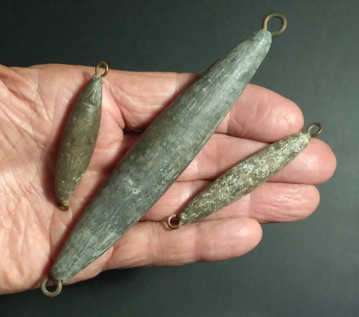 Antique Lead Fishing Weights Vintage Lead Fishing Sinkers