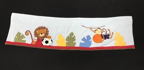 Lambs & Ivy “Team Safari” Valance Nursery Baby Animals Kids Soccer Basketball