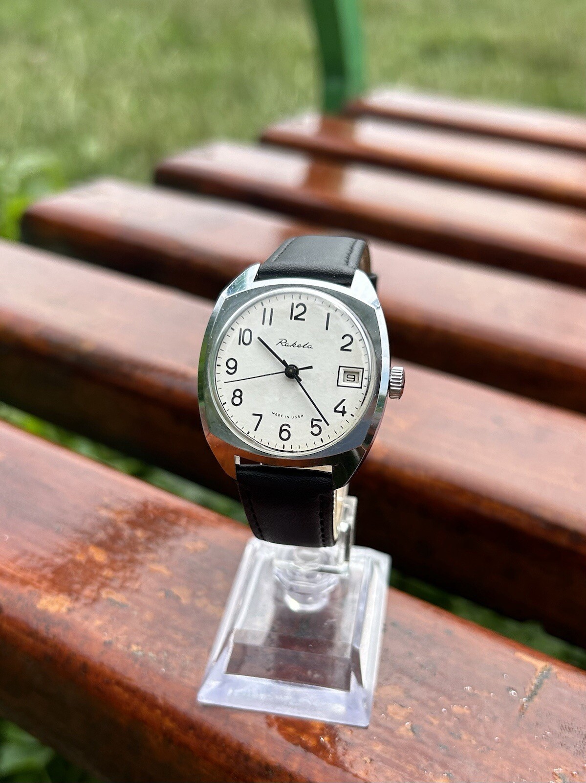 Vintage Soviet Raketa Watch Mechanical Wristwatch Made In USSR Retro 1980s