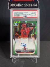 2023 Bowman Chrome Dario Laverde 1st Green Lava Auto /99 PSA 10 Angels