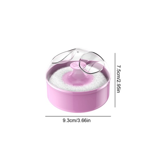 Baby Body Cosmetic Powder Puff Body Powder Puff and Container Case - Picture 7 of 10