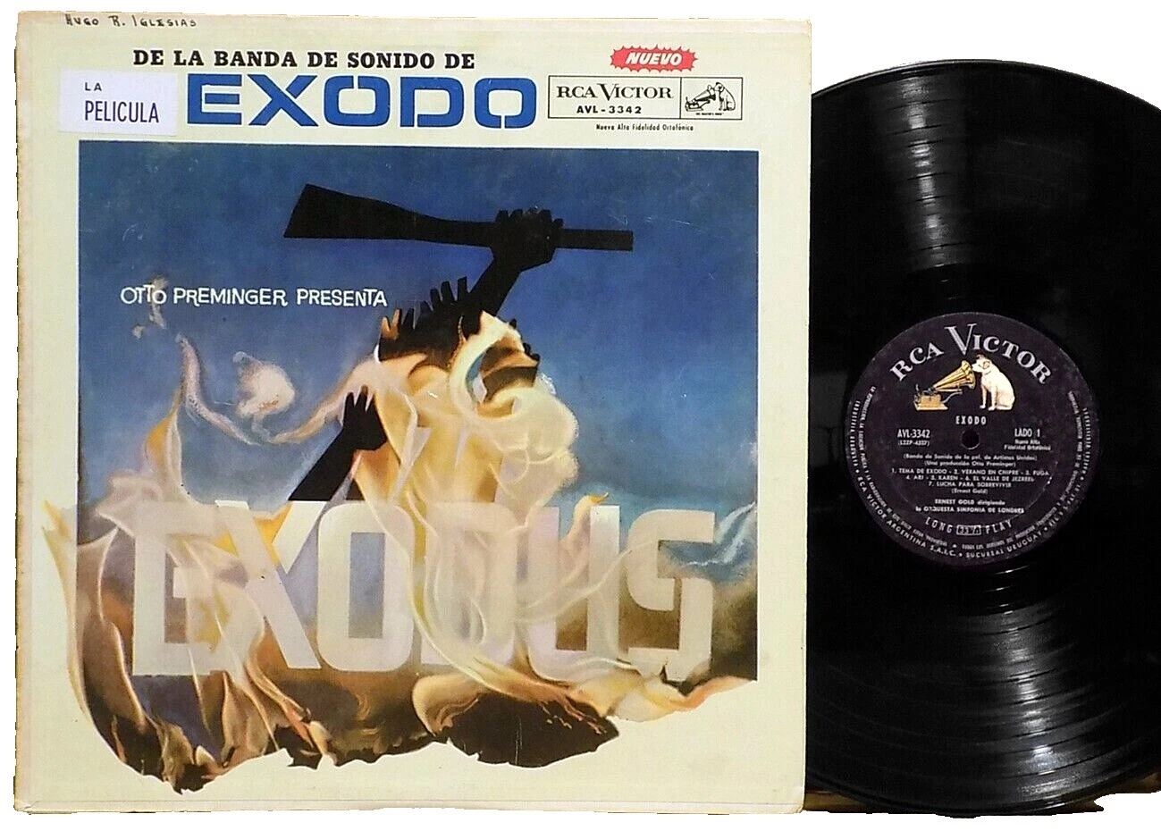 Exodus саундтреки и мюзиклы очень хорошее (VG +) состояние конверт виниловые пластинки