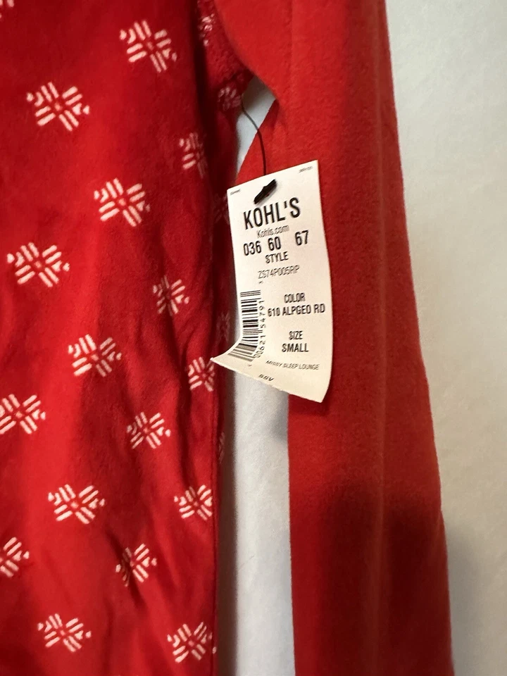 Conjunto Feminino Sonoma Vermelho Natal PJ Kohls NOVO Tamanho Pequeno - Imagem 4 de 4