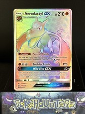 Pokemon Card Aerodactyl GX 244/236 Unified Minds Full Art Rainbow Rare Played on eBay