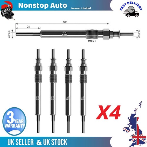 4X Glow Plugs For BMW 1 2 3 4 5 6 7 8 Series X1 X2 X3 X4 X5 X6 X7 12230035934 - Picture 2 of 8