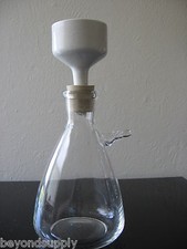 Lab filtering fliter suction Erlenmeyer Flask 5000ml Porcelain funnel 120mm new