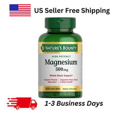 Magnesium, Bone and Muscle Health, Whole Body Support, Tablets, 500 Mg, 200 Ct