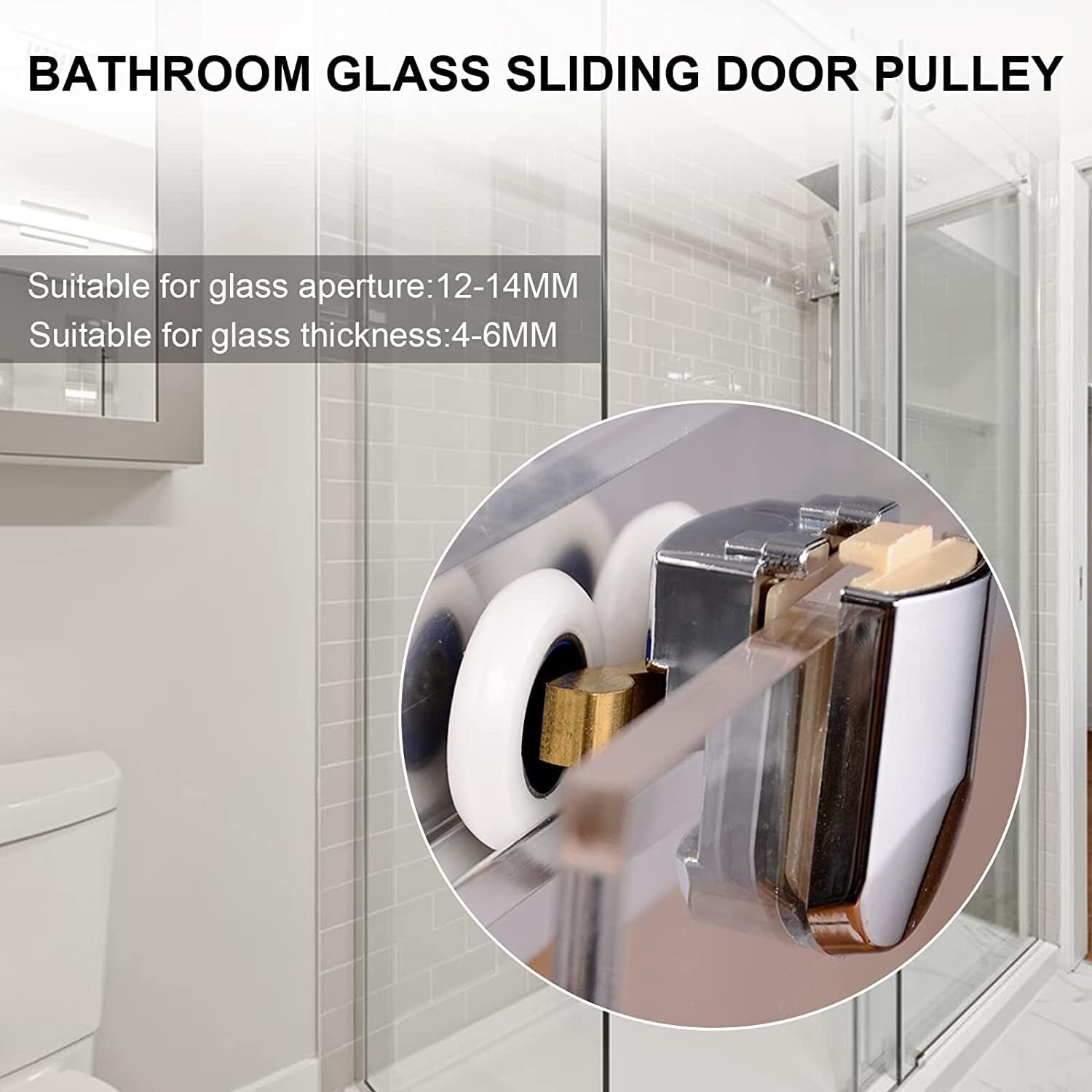 4Pcs Curved Shower Door Rollers 23Mm Replacement Shower Door Wheels with AntiCo eBay