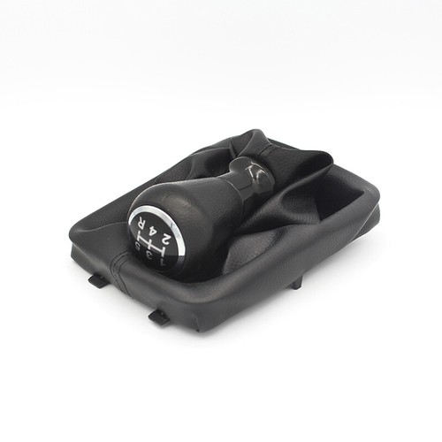 Fit For Peugeot 206 406 5 Speed Manual Gear Shifter Shift Knob with Boot Black - Picture 5 of 5