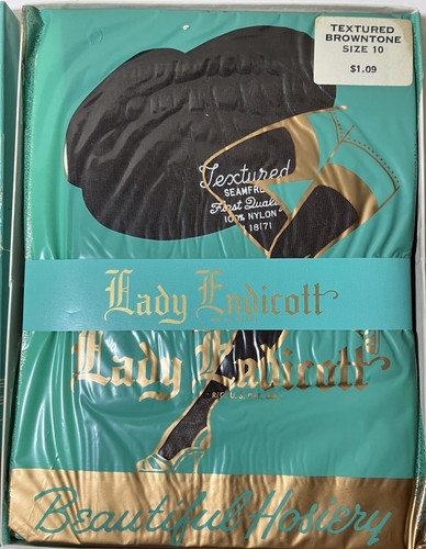 3 Pairs 1950 SEXY VINTAGE TEXTURED RHT STOCKINGS 10 X 38” Boxed Fabulous Hosiery - Picture 10 of 14