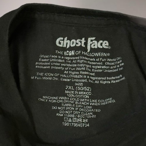 Camisa Ghost Face Para Hombre Mediana Negra Scream Mask - Imagen 3 de 4