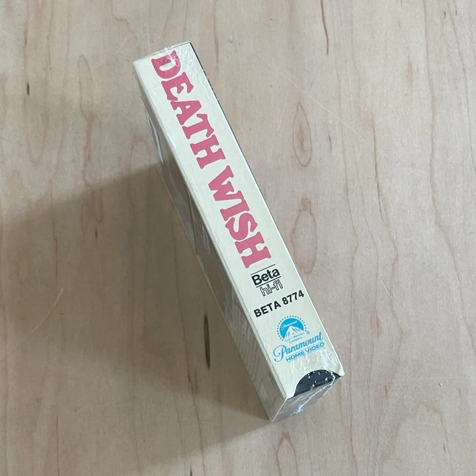 Vigilante Revenge Movie DEATH WISH (1974) Factory Sealed Betamax Charles Bronson - Image 2 of 4