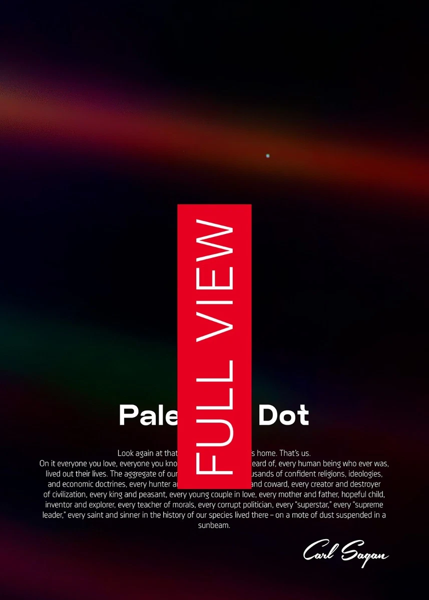 Hellblaue Punkte Metalldruck — NASA Voyager 1 Wissenschaft Poster, Weltraum Vektor Kunst Wand