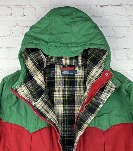 POLO Ralph Lauren Mountain Jacke Vintage Kapuze RL Expedition Parka Mantel Herren XL - Bild 2 von 13