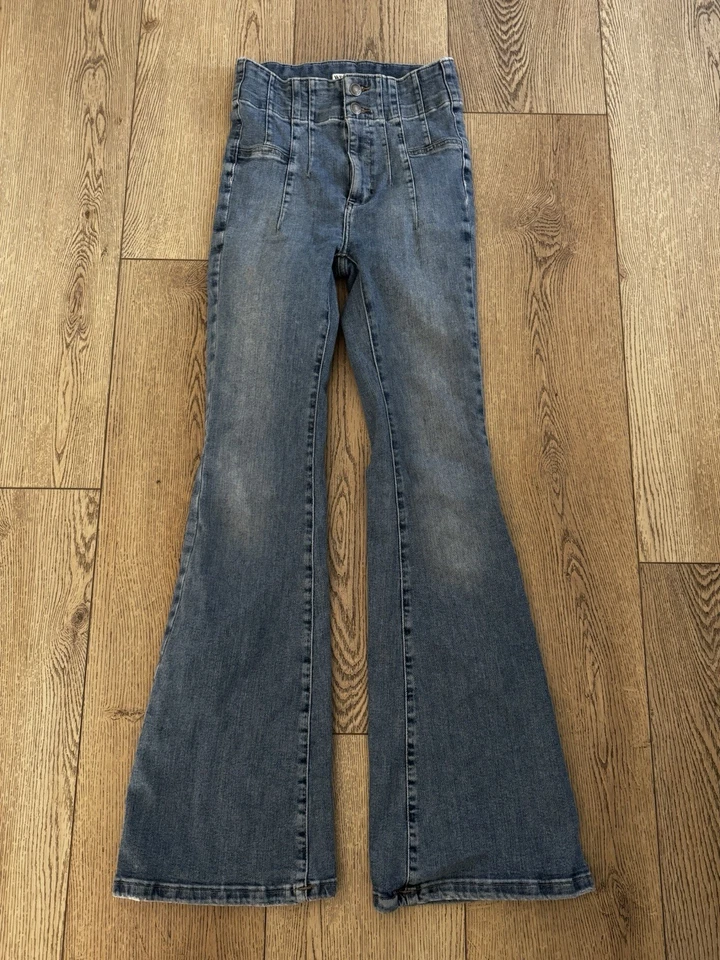 Free People We the Free Jayde 喇叭牛仔裤 26 码 — 第 2/4 张图片