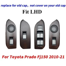 For Toyota Prado Fj150 2010-21 Wood Grain Door Window Switch Panel Cover replace