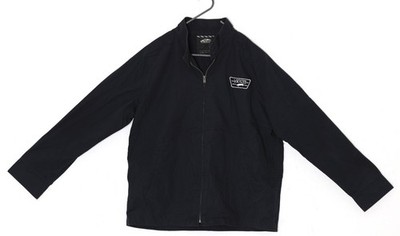 Post-1990 Plain-Weave Shell Jacket, Embroidered Chest Patch, Vans Off the Wall