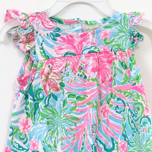 Lilly Pulitzer Kids Girls Cecily Infant Dress Ruffle Printed 3-6 Months 281096 - Picture 2 of 4
