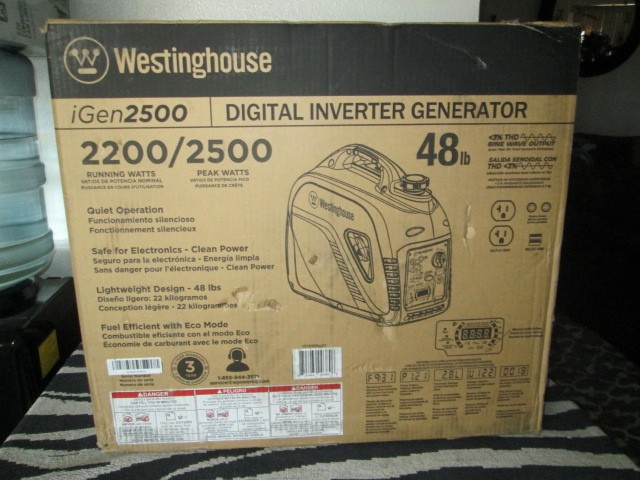 Westinghouse iGen2500 2200W Portable Inverter Generator