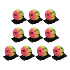 10Pcs 2.5 Inch Sports Wrist Ball, Baseball for Exercise, Mixed Colors