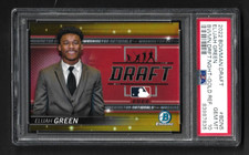 Elijah Green 2022 Bowman Draft Chrome #BDN5 Draft Night Gold Refractor/50 PSA 10