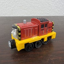 Salty Thomas The Train Engineer Railway Wooden Tank Engine 3.5" Long Works