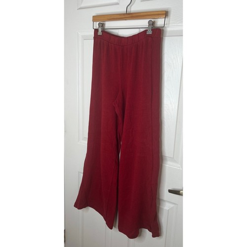 Pantalones de salón Banana Republic rojos de pierna ancha holgados cómodos para mujer talla XS - Imagen 3 de 7