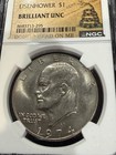 1974 D Brilliant Uncirculated Eisenhower Dollar Graded By NGC K-9 — photo 1