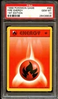 PSA 10 GEM MINT Fire Energy 98/102 Base Set 1st Edition Pokemon Card CS1-806