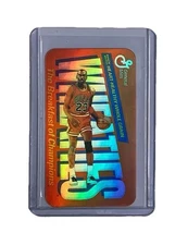 Michael Jordan 1988 Wheaties Orange Refractor Promo Tobacco Insert Card—Bulls