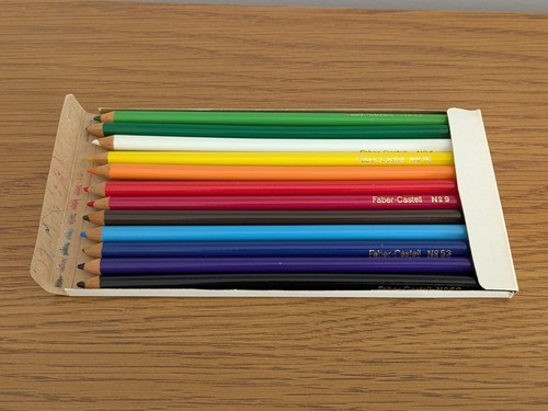 12 COLOURING PENCIL Coloured Pencils FABER CASTELL Brazil Lapis de Cor Vintage - Picture 14 of 24