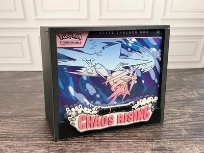 Chaos Rising Pokemon ETB Display Case Mega Evolution 3D Printed Magnetic