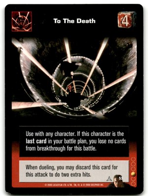 Star Wars Young Jedi Duel of the Fates CCG #53 To the Death