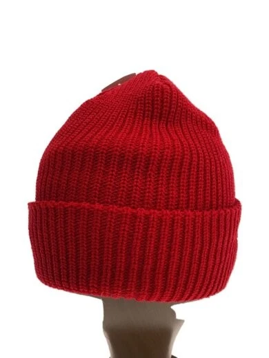 Supreme 23Aw Loose Gauge Beanie Free Acrylique Rouge Uni Homme AEk23