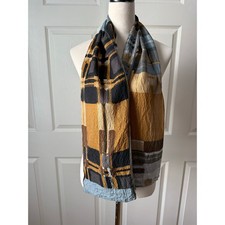 Echo Geometric Pop Art Long Semi Sheer Scarf ...