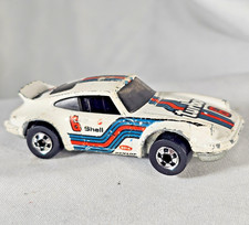 1980 Hot Wheels Porsche P 911 Turbo 6 White Blackwall Hong Kong Red Blue BW
